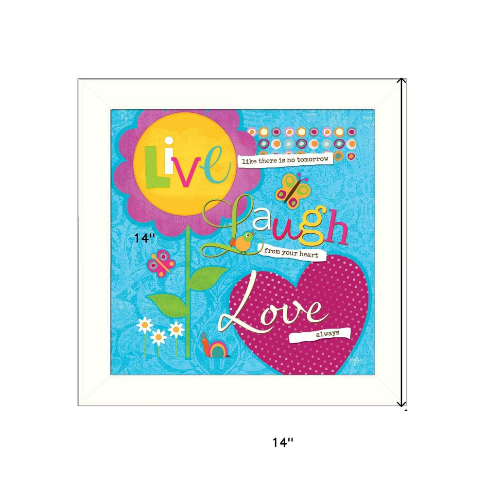 Love Always White Framed Print Wall Art - Homeroots - Flyclothing LLC