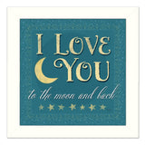 I Love You 2 White Framed Print Wall Art - Homeroots - Flyclothing LLC