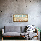 Beach House Rules White Framed Print Wall Art - Homeroots - Flyclothing LLC