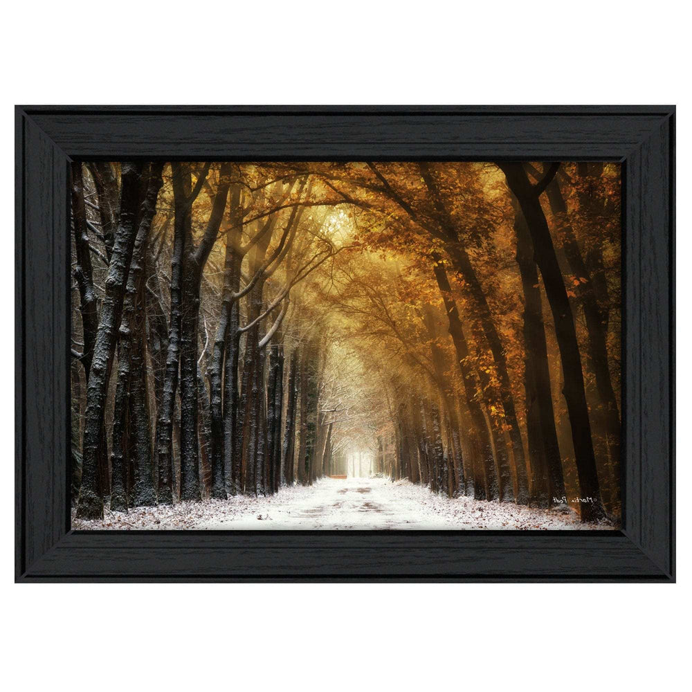 Autumn to Winter Black Framed Print Wall Art - Homeroots - Flyclothing LLC