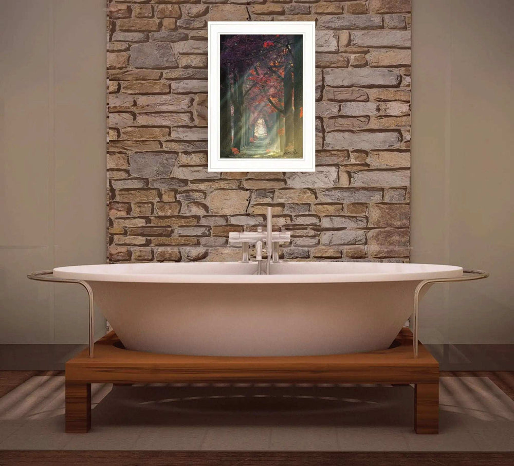 Path of Happiness 1 White Framed Print Wall Art - Homeroots - Flyclothing LLC