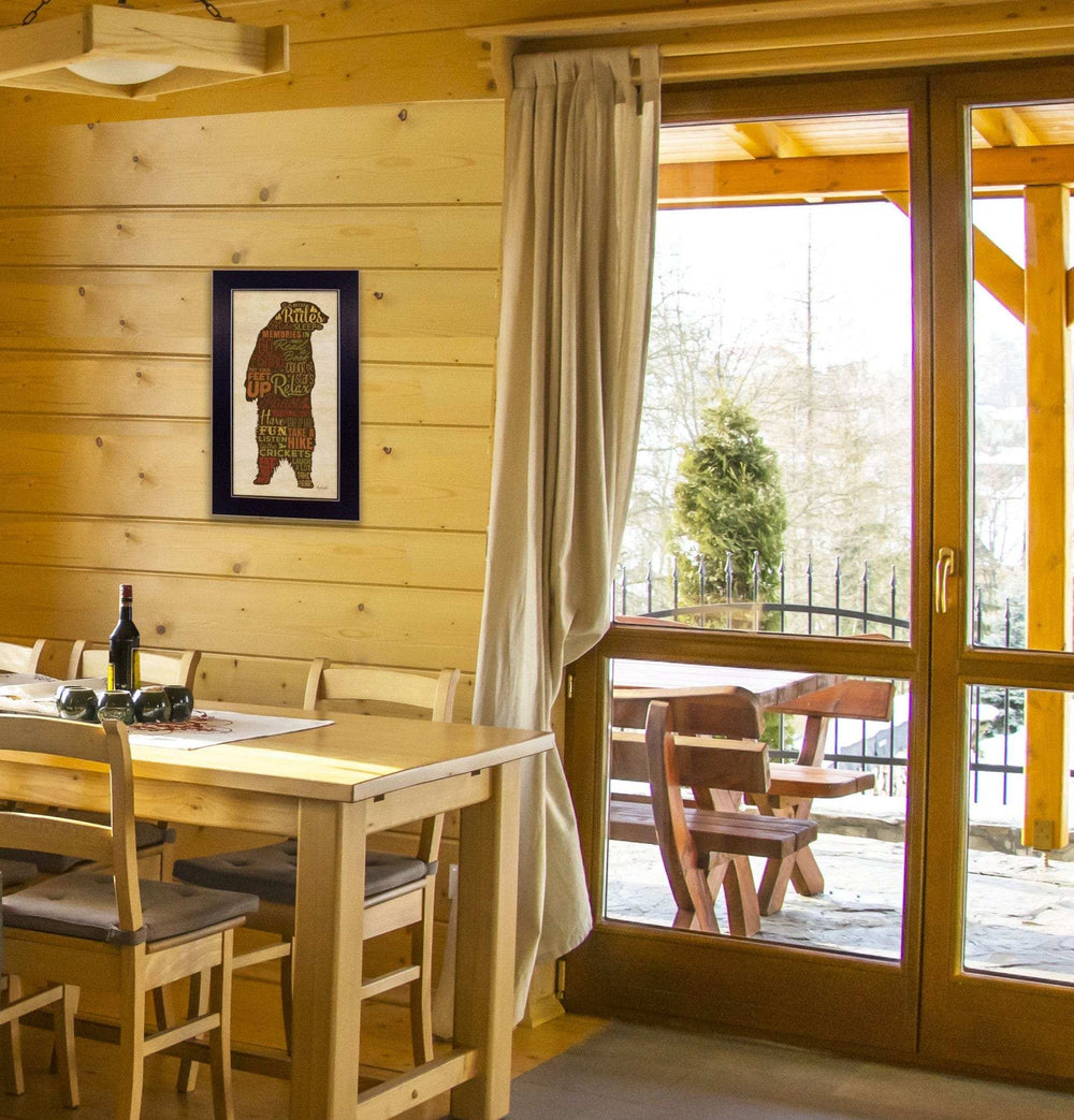 Cabin rules 2 Black Framed Print Wall Art - Homeroots - Flyclothing LLC