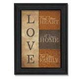Love 3 Black Framed Print Wall Art - Homeroots - Flyclothing LLC
