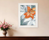 Tiger Lily in Orange 1 White Framed Print Wall Art - Homeroots - Flyclothing LLC