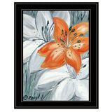 Tiger Lily in Orange 2 Black Framed Print Wall Art - Homeroots - Flyclothing LLC