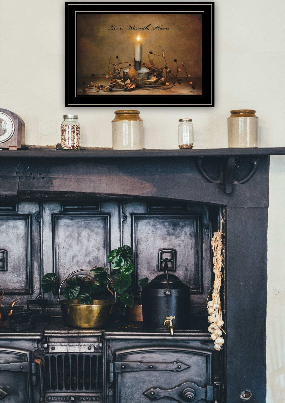 Love Warmth Home 2 Black Framed Print Wall Art - Homeroots - Flyclothing LLC