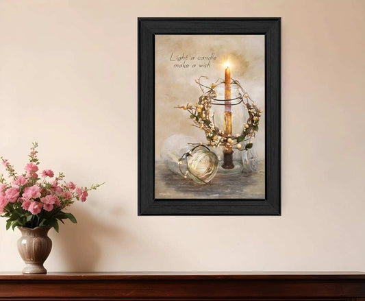 Make A Wish Black Framed Print Wall Art - Homeroots - Flyclothing LLC