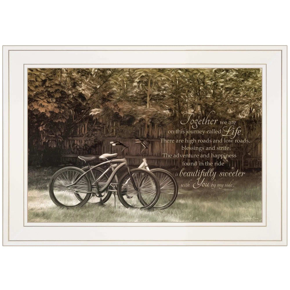Journey Together 1 White Framed Print Wall Art - Homeroots - Flyclothing LLC