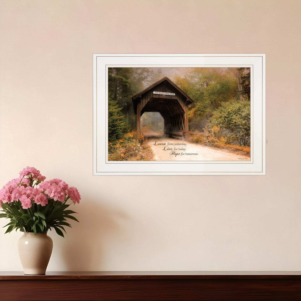 Live for Today 1 White Framed Print Wall Art - Homeroots - Flyclothing LLC