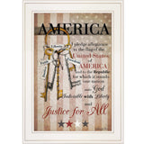 The Keys to Freedom 2 White Framed Print Wall Art - Homeroots - Flyclothing LLC