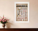 The Keys to Freedom 2 White Framed Print Wall Art - Homeroots - Flyclothing LLC