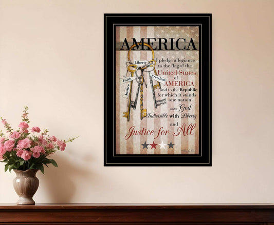The Keys to Freedom 1 Black Framed Print Wall Art - Homeroots - Flyclothing LLC