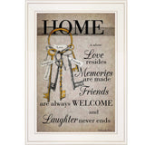 House Keys 1 White Framed Print Wall Art - Homeroots - Flyclothing LLC
