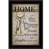 House Keys 2 Black Framed Print Wall Art - Homeroots - Flyclothing LLC