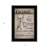 House Keys 2 Black Framed Print Wall Art - Homeroots - Flyclothing LLC