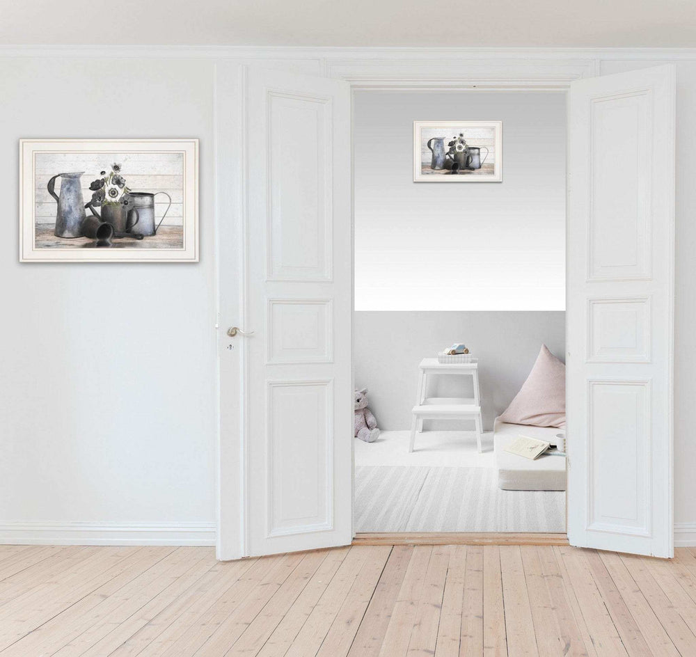 Floral Farmhouse I 1 White Framed Print Wall Art - Homeroots - Flyclothing LLC