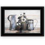 Floral Farmhouse I 2 Black Framed Print Wall Art - Homeroots - Flyclothing LLC