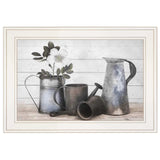 Floral Farmhouse II 1 White Framed Print Wall Art - Homeroots - Flyclothing LLC