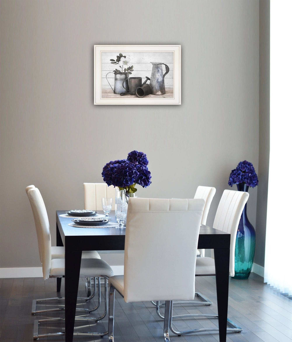 Floral Farmhouse II 1 White Framed Print Wall Art - Homeroots - Flyclothing LLC