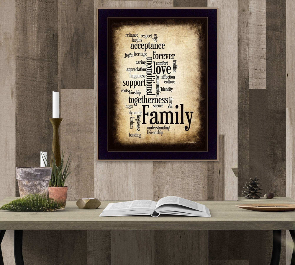 Family 11 Black Framed Print Wall Art - Homeroots - Flyclothing LLC