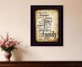 Family 11 Black Framed Print Wall Art - Homeroots - Flyclothing LLC