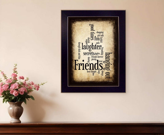 Friends 4 Black Framed Print Wall Art - Homeroots - Flyclothing LLC