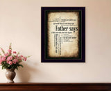 Father Says 2 Black Framed Print Wall Art - Homeroots - Flyclothing LLC