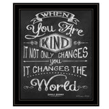 When You Are Kind Black Framed Print Wall Art - Homeroots - Flyclothing LLC
