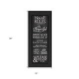 House Rules Black Framed Print Wall Art - Homeroots - Flyclothing LLC