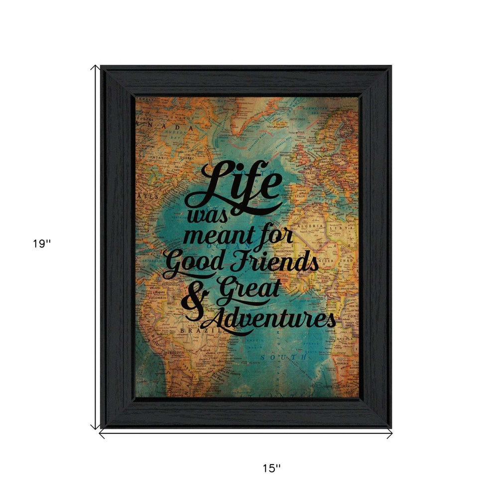 Good Friends 1 Black Framed Print Wall Art - Homeroots - Flyclothing LLC