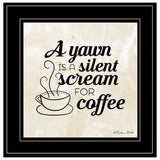 A Silent Scream for Coffee 2 Black Framed Print Wall Art - Homeroots - Flyclothing LLC
