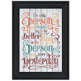 The Only Person 1 Black Framed Print Wall Art - Homeroots - Flyclothing LLC