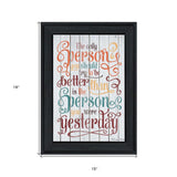 The Only Person 1 Black Framed Print Wall Art - Homeroots - Flyclothing LLC