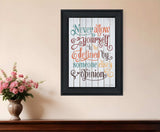 Never Allow Yourself Black Framed Print Wall Art - Homeroots - Flyclothing LLC