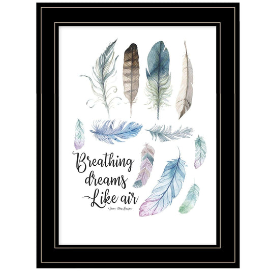 Breathing Dreams Like Air 2 Black Framed Print Wall Art - Homeroots - Flyclothing LLC