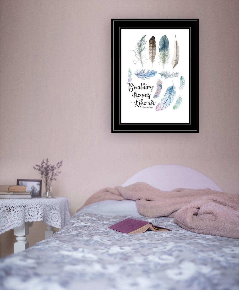 Breathing Dreams Like Air 2 Black Framed Print Wall Art - Homeroots - Flyclothing LLC