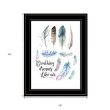 Breathing Dreams Like Air 2 Black Framed Print Wall Art - Homeroots - Flyclothing LLC
