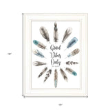 Good Vibes Only 1 White Framed Print Wall Art - Homeroots - Flyclothing LLC