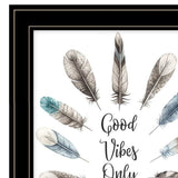 Good Vibes Only 2 Black Framed Print Wall Art - Homeroots - Flyclothing LLC