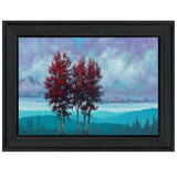 Two Red Trees 2 Black Framed Print Wall Art - Homeroots - Flyclothing LLC