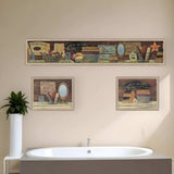 Set Of Three Country Bath II Collection 2 Brown Framed Print Bathroom Wall Art - Homeroots - Flyclothing LLC