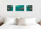 Set Of Three Owls II White Framed Print Wall Art - Homeroots - Flyclothing LLC