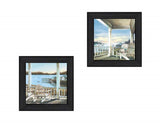Set Of Two Lake Side Black Framed Print Wall Art - Homeroots - Flyclothing LLC
