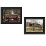 Set Of Two Bridges Black Framed Print Wall Art - Homeroots - Flyclothing LLC