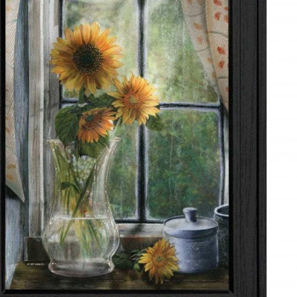 Set Of Two Flowers 1 Black Framed Print Wall Art - Homeroots - Flyclothing LLC