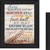 Set Of Two Baseball 1 Black Framed Print Wall Art - Homeroots - Flyclothing LLC