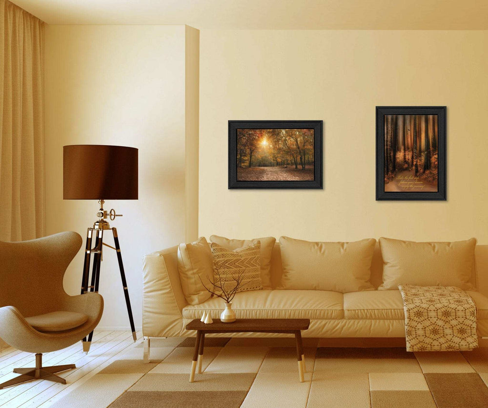 Set Of Two Autumn Black Framed Print Wall Art - Homeroots - Flyclothing LLC