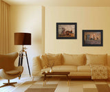 Set Of Two Candles Black Framed Print Wall Art - Homeroots - Flyclothing LLC