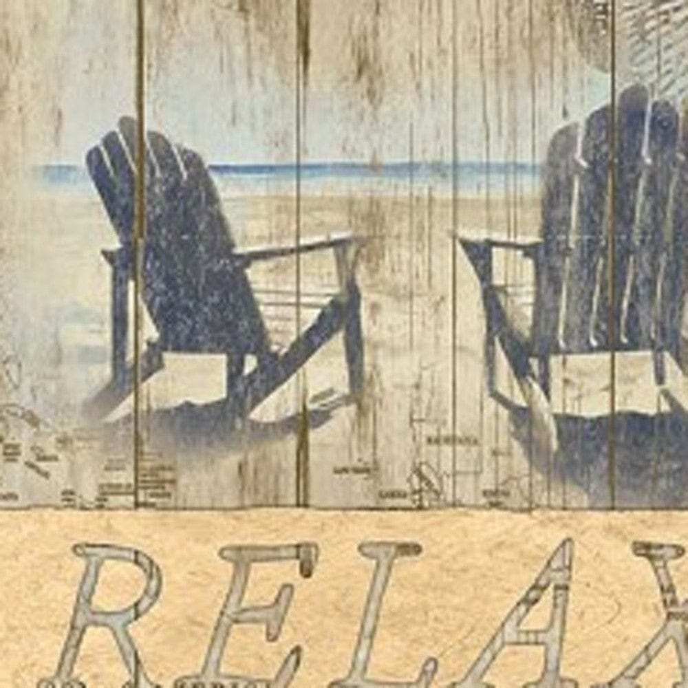 Set Of Two Dream or Relax White Framed Print Wall Art - Homeroots - Flyclothing LLC