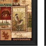 Set Of Two Lodge Collage Black Framed Print Wall Art - Homeroots - Flyclothing LLC